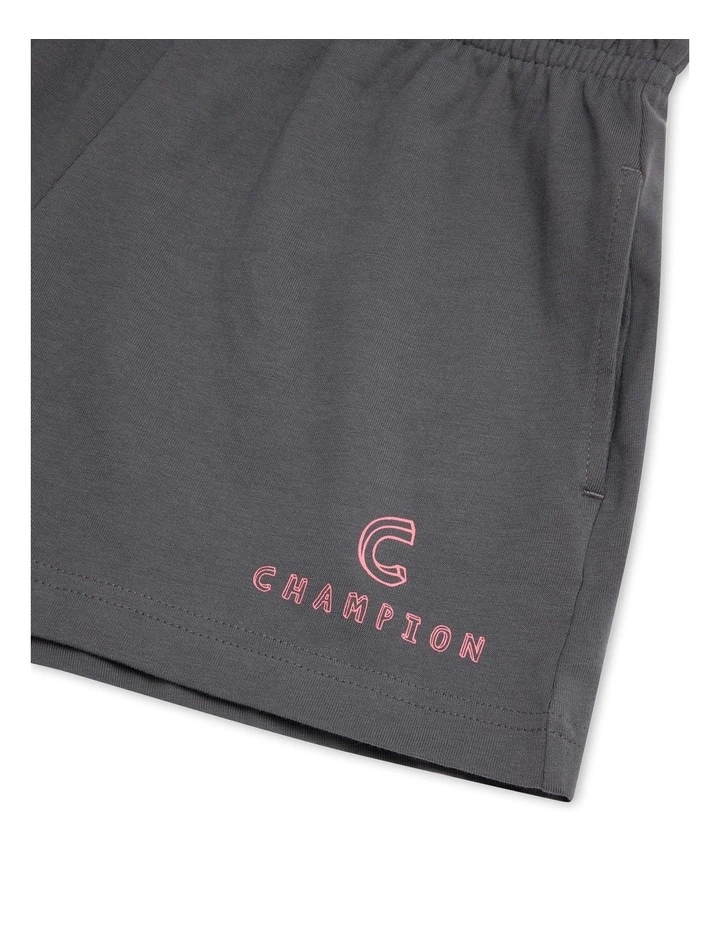 Graphic Jersey Short in Grey image 3