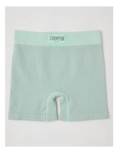 Seamless Rib Shorts in Green