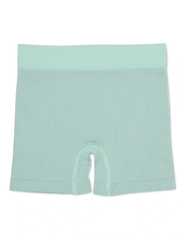 Seamless Rib Shorts in Green image 2