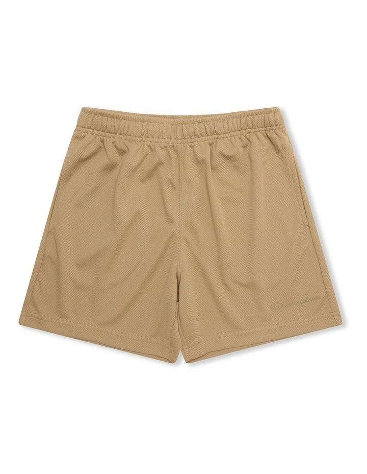 Mesh Performance Shorts in Brown image 1