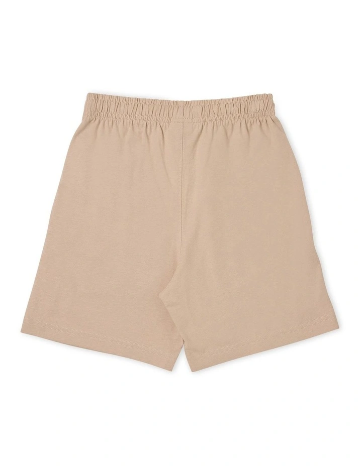 Puff Script Shorts in Brown image 2