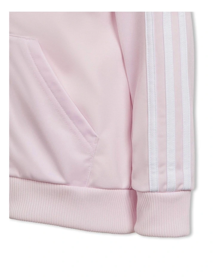 Essentials 3-Stripes Shiny Track Suit in Pink image 7