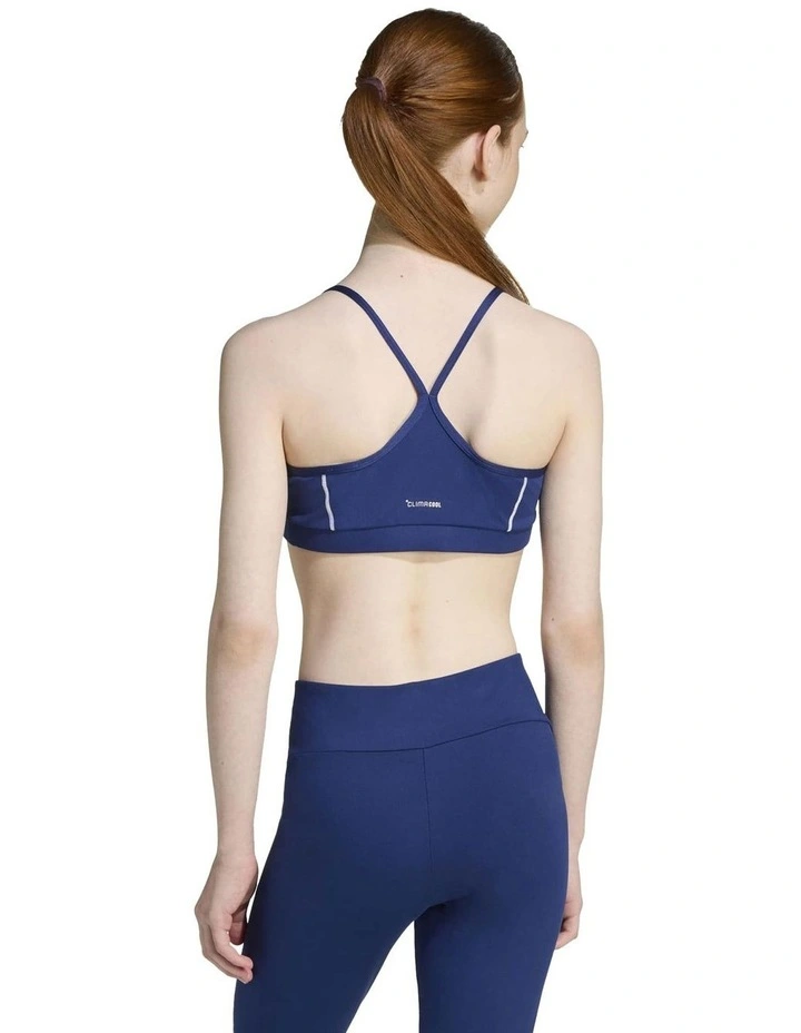 Train Essentials Collegiate Print Bra in Blue image 2