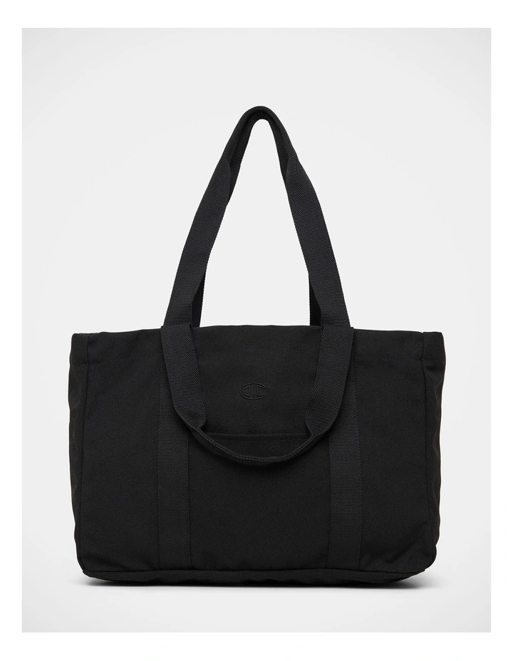 Tonal C Tote Bag in Chblk_Black image 1
