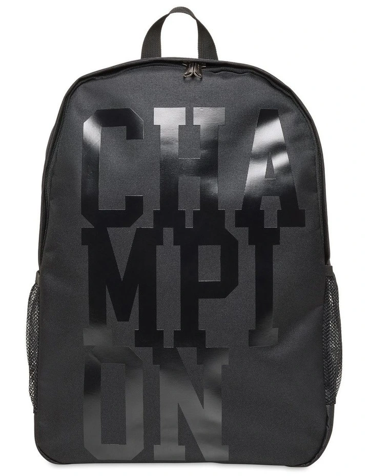 Graphic Large Backpack in Black image 1