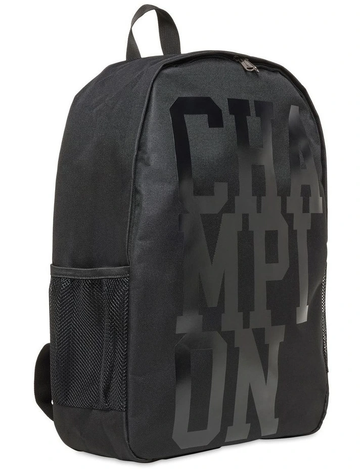 Graphic Large Backpack in Black image 2