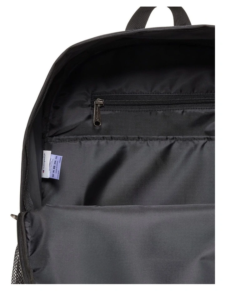 Graphic Large Backpack in Black image 4