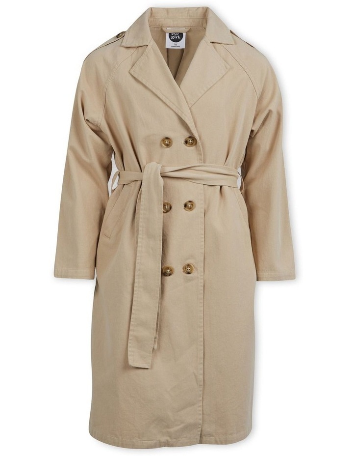 Emmerson Trench Coat (8-16 Years) in Tan
