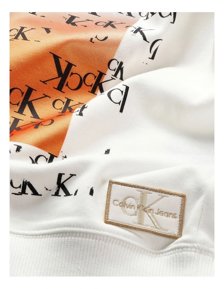 Graphic Hoodie in Bright White image 2