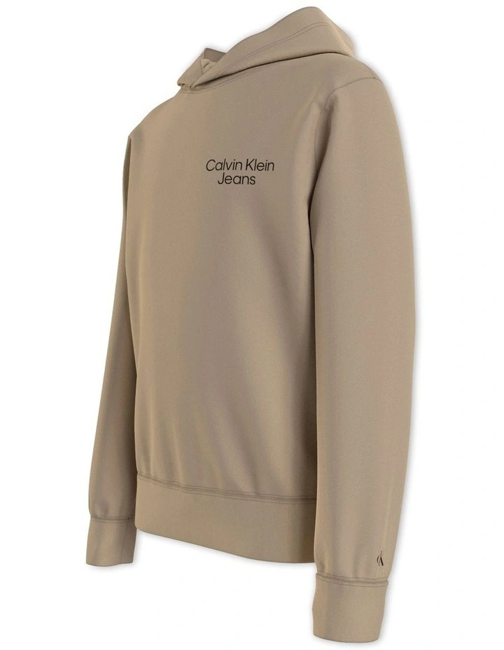 Stack Logo Hoodie in Travertine image 2