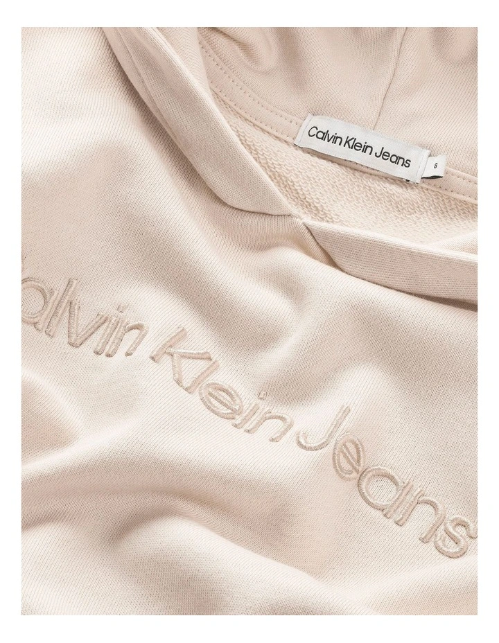 3D Embroidery Hoodie in Grey image 5