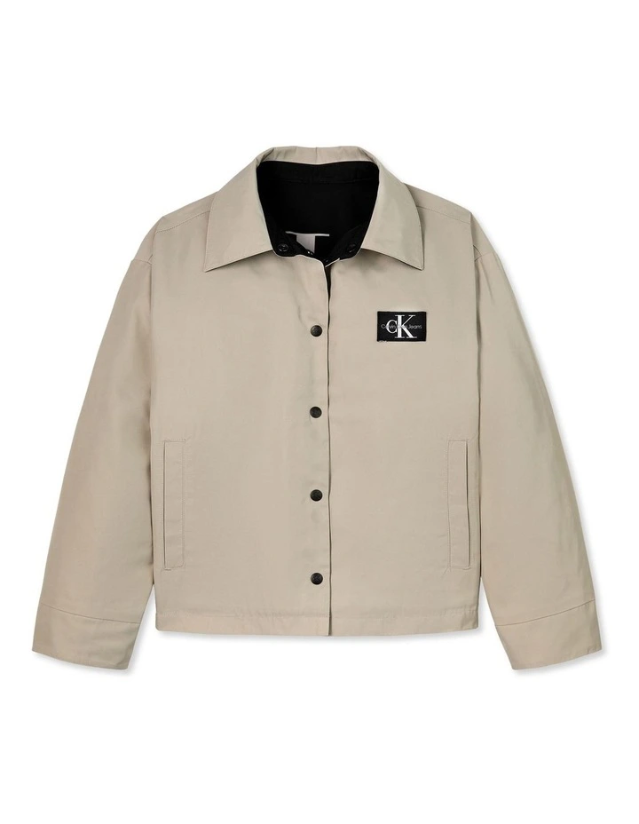 BOYS 4-7 Reversible Skater Ripstop Jacket in Black image 2
