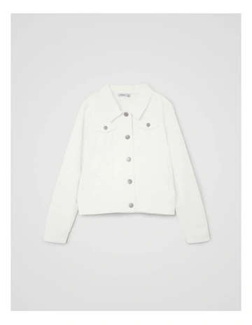 Freja Twill Jacket in White
