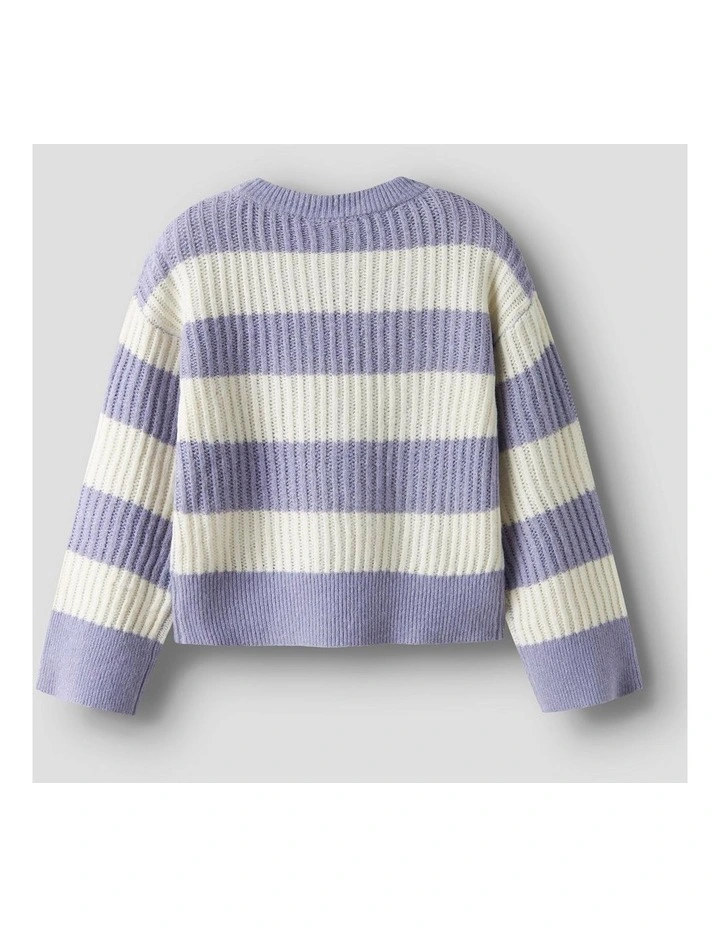 Totina Striped Knit Pullover in Lavender image 2