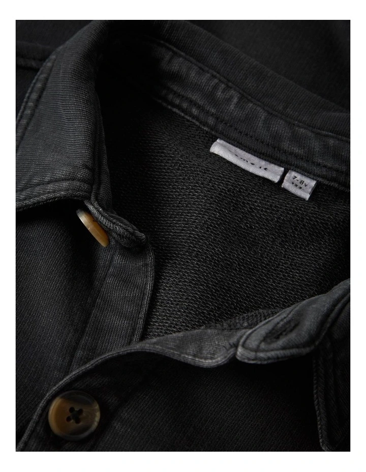 Stefan Buttoned Shirt in Black image 4