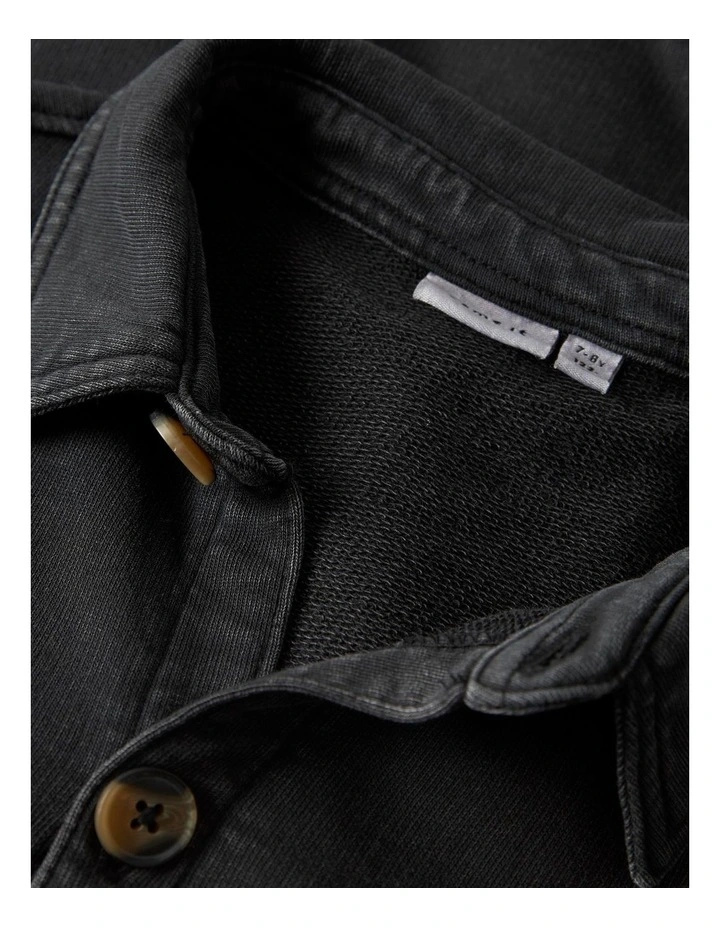 Stefan Buttoned Shirt in Black image 4