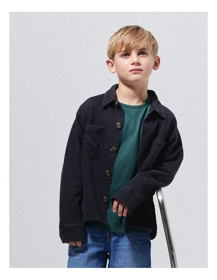 Stefan Buttoned Shirt in Black image 5