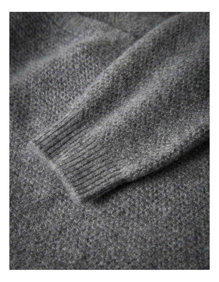 Sanie Wrap Knit Cardigan in Grey image 4