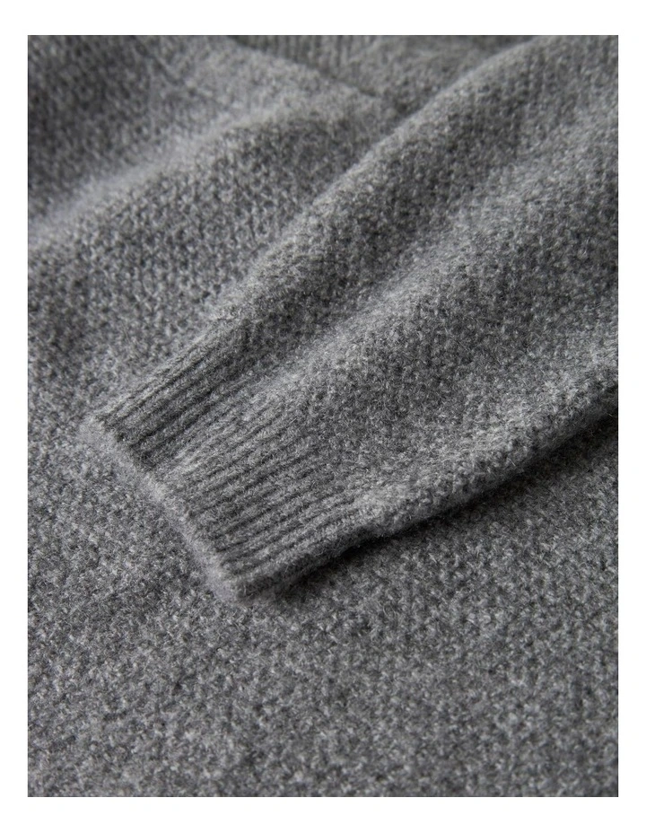 Sanie Wrap Knit Cardigan in Grey image 4