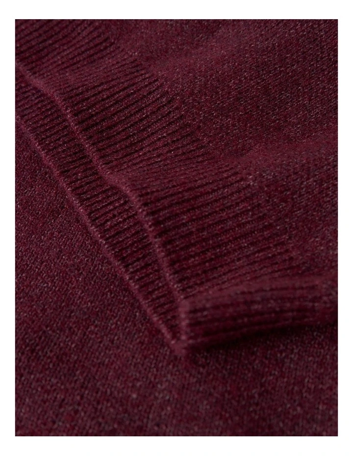 Sonia Polo Knit in Burgundy image 4