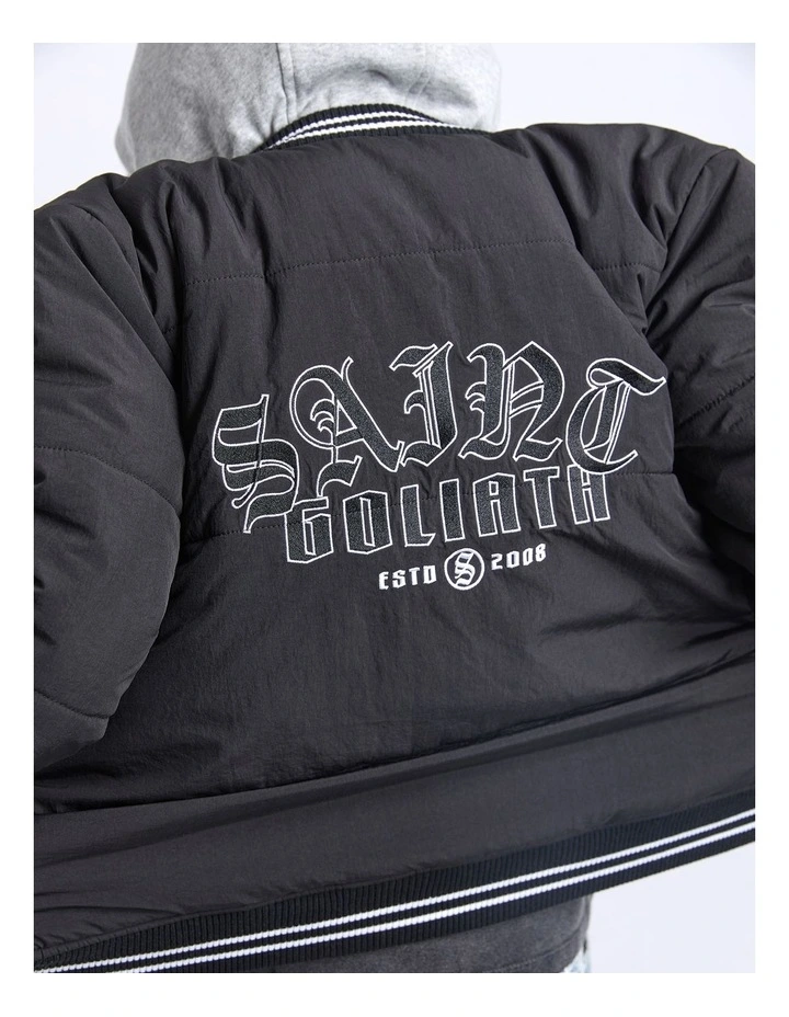 Global Bomber Jacket (8-16 Years) in Black image 3