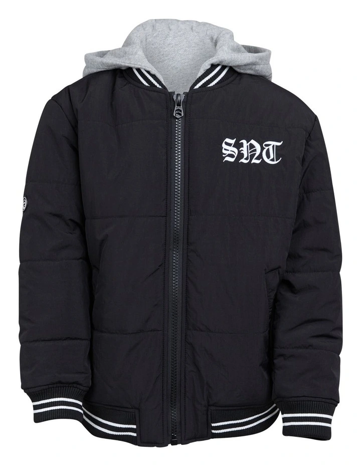 Global Bomber Jacket (8-16 Years) in Black image 6