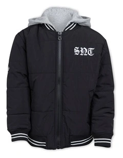 Global Bomber Jacket (3-7 Years) in Black