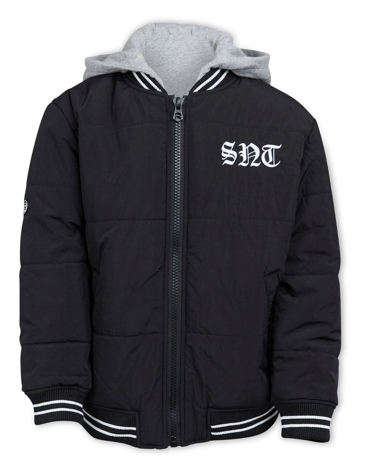 Global Bomber Jacket (3-7 Years) in Black image 1