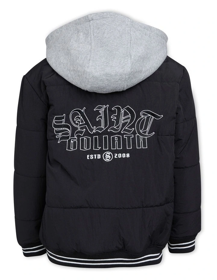 Global Bomber Jacket (3-7 Years) in Black image 2