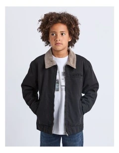 Barn Jacket (8-16 Years) in Black