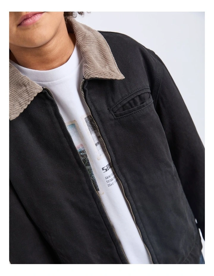 Barn Jacket (8-16 Years) in Black image 4