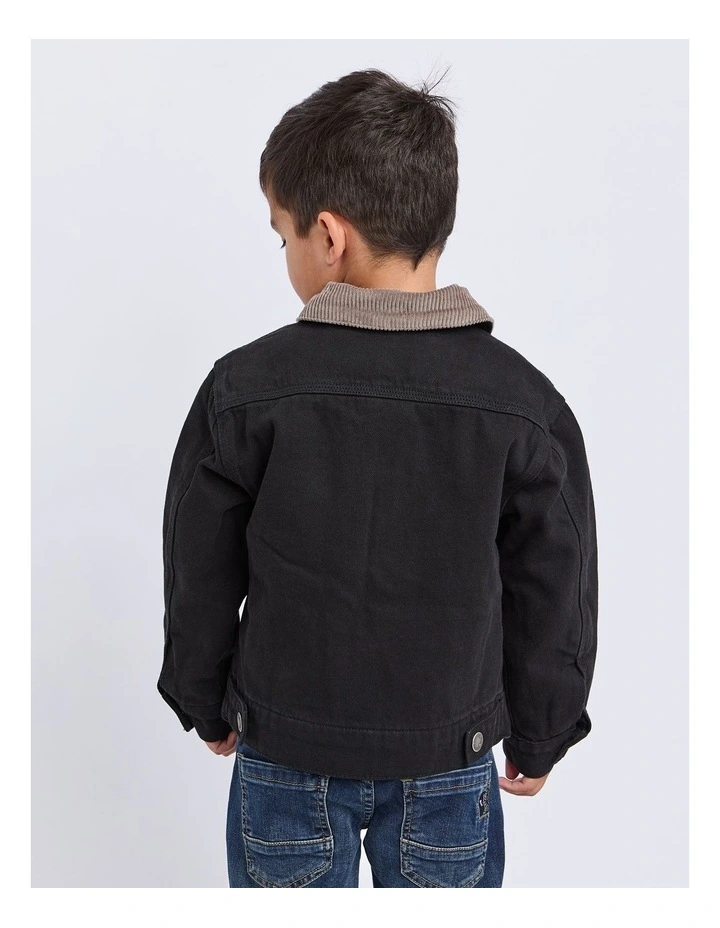 Barn Jacket (3-7 Years) in Black image 2