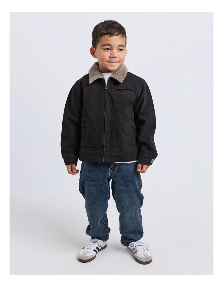 Barn Jacket (3-7 Years) in Black image 3