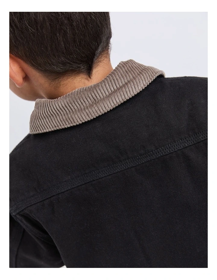 Barn Jacket (3-7 Years) in Black image 4