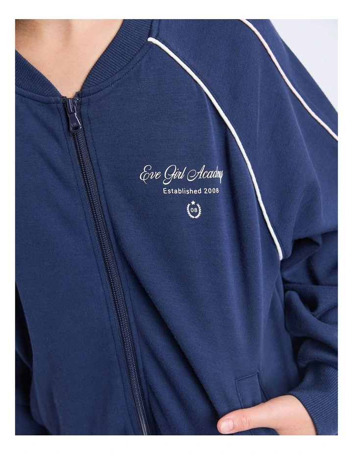 Aspen Bomber Jacket (8 - 16 Years) in Navy image 6