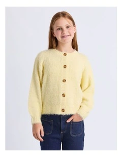 Alice Knit Cardigan (8 - 16 Years) in Lemon