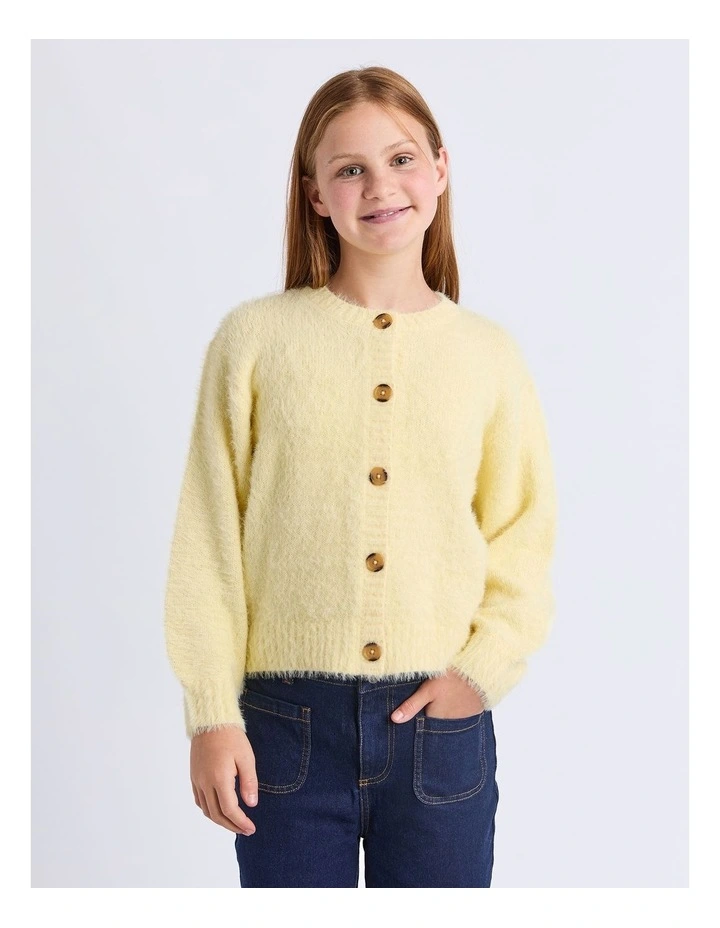 Alice Knit Cardigan (8 - 16 Years) in Lemon image 1