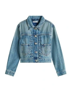 Trucker Jacket Flag (3-7 Years) in Denim