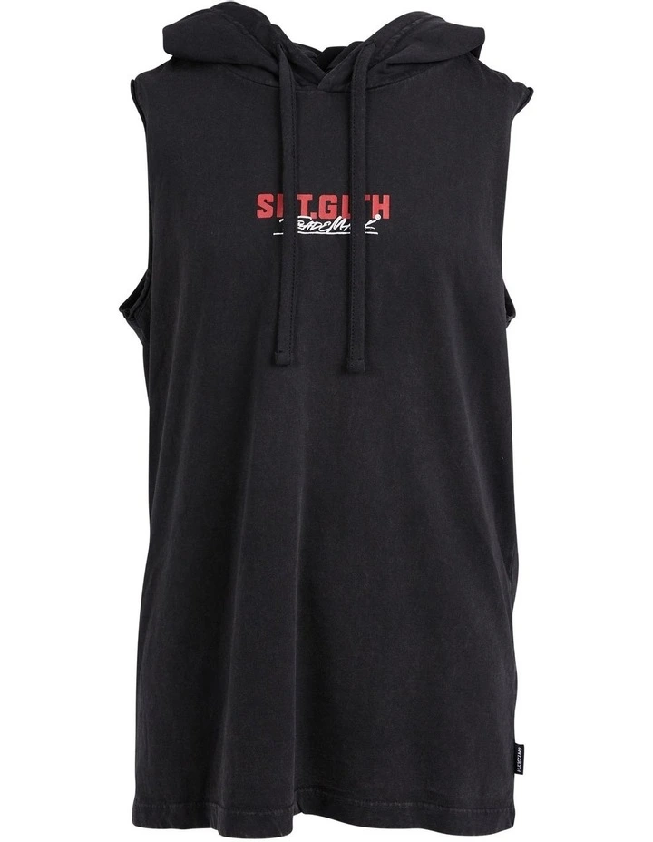 St Goliath Regulator Muscle Hoodie (37 Years) In Washed Black MYER