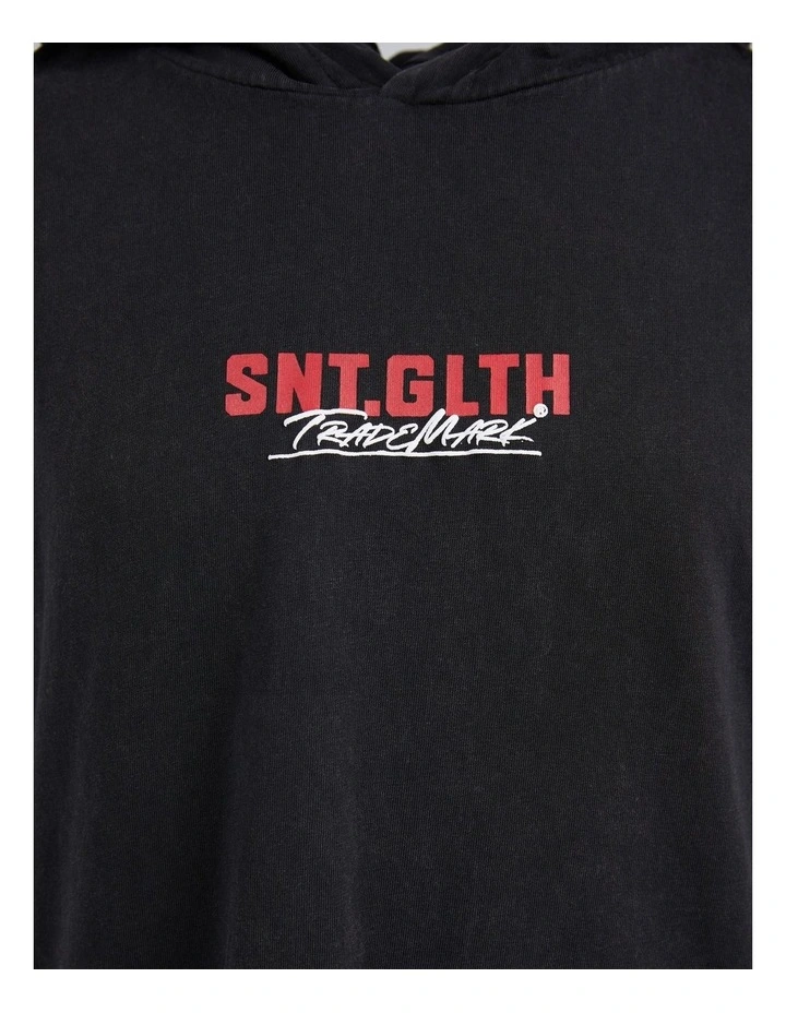 St Goliath Regulator Muscle Hoodie (37 Years) In Washed Black MYER