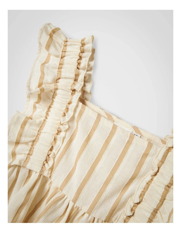 Herdon Cap Sleeved Top in Bleached Sand image 3