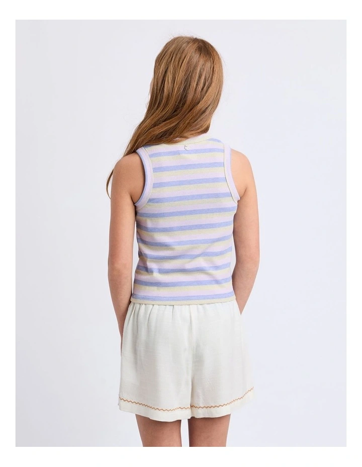 Callie Rib Tank (8 - 16 Years) in Purple image 2