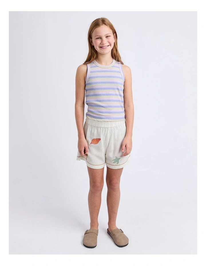 Callie Rib Tank (8 - 16 Years) in Purple image 3
