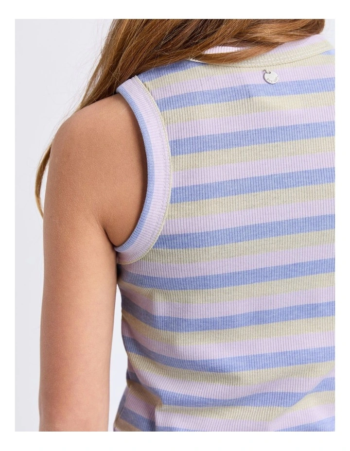 Callie Rib Tank (8 - 16 Years) in Purple image 4