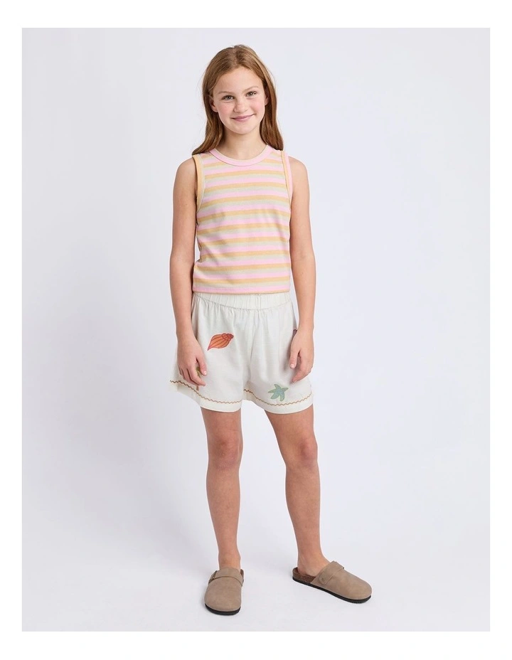 Callie Rib Tank (8 - 16 Years) in Pink image 3