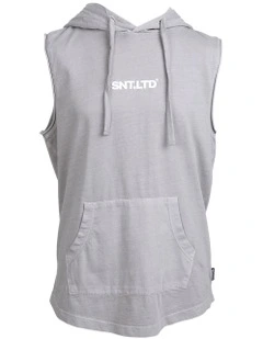Podium Hooded Muscle (8-16Years) in Grey