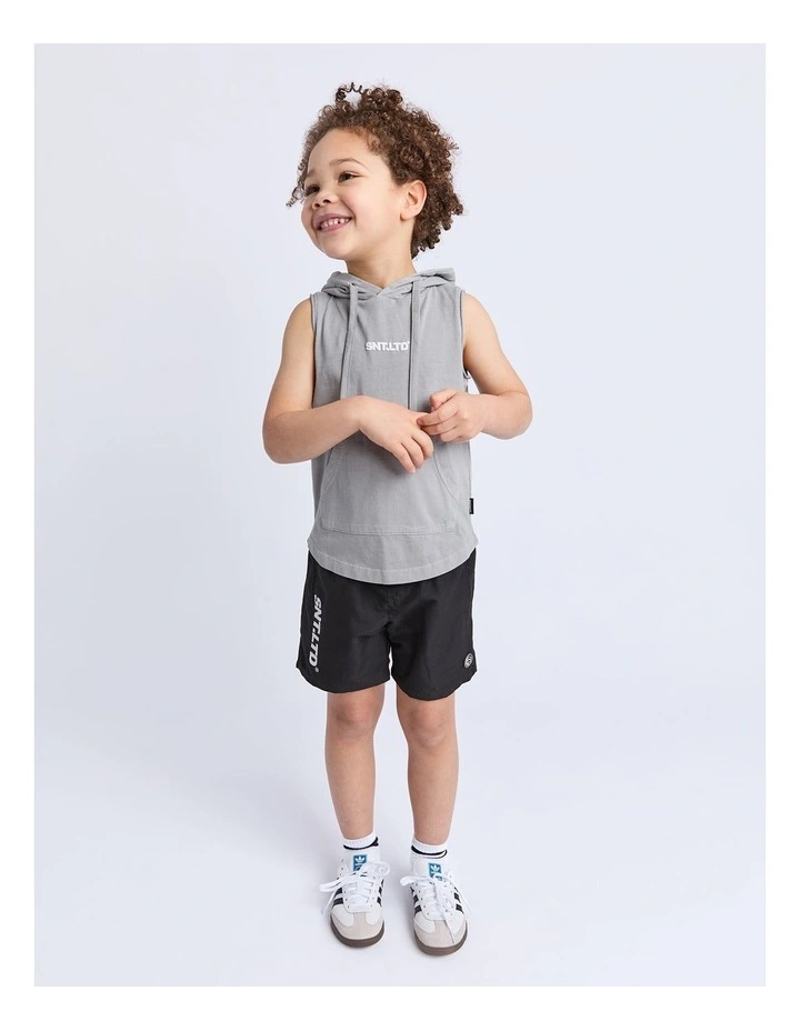 Podium Hooded Muscle (3-7 Years) in Grey image 3