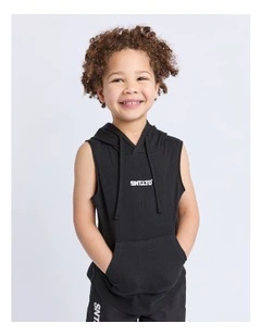 Podium Hooded Muscle (3-7 Years) in Black