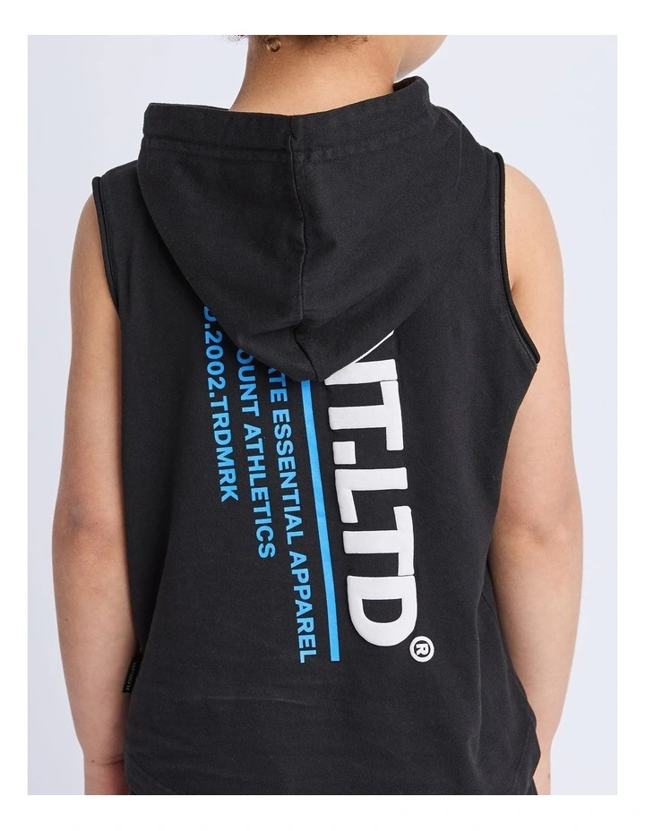 Podium Hooded Muscle (3-7 Years) in Black image 4