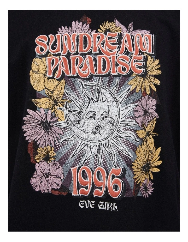 Sundream Long Sleeve Tee (8-16 Years) in Black image 3